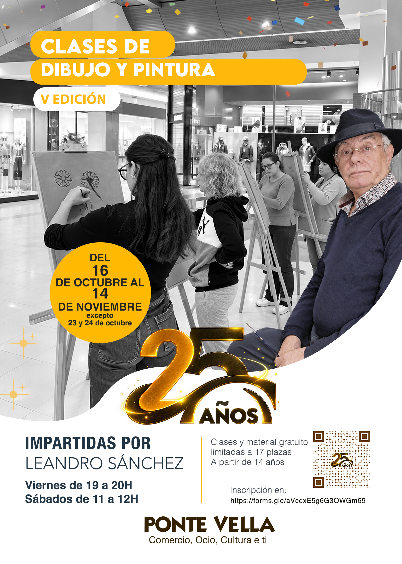 Clases de dibujo y pintura con Leandro Sánchez