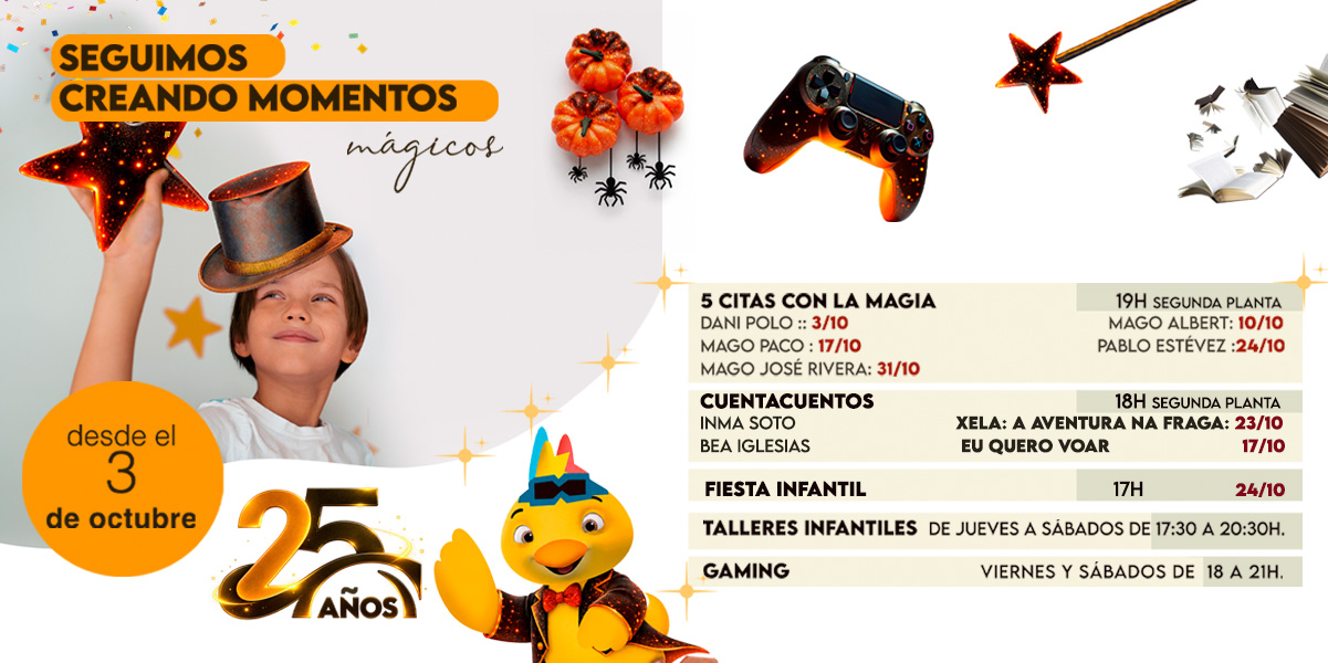 Actividades de octubre 25 Aniversario